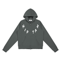 Ziftan Women’s Raw Edge Full Zip Hoodie