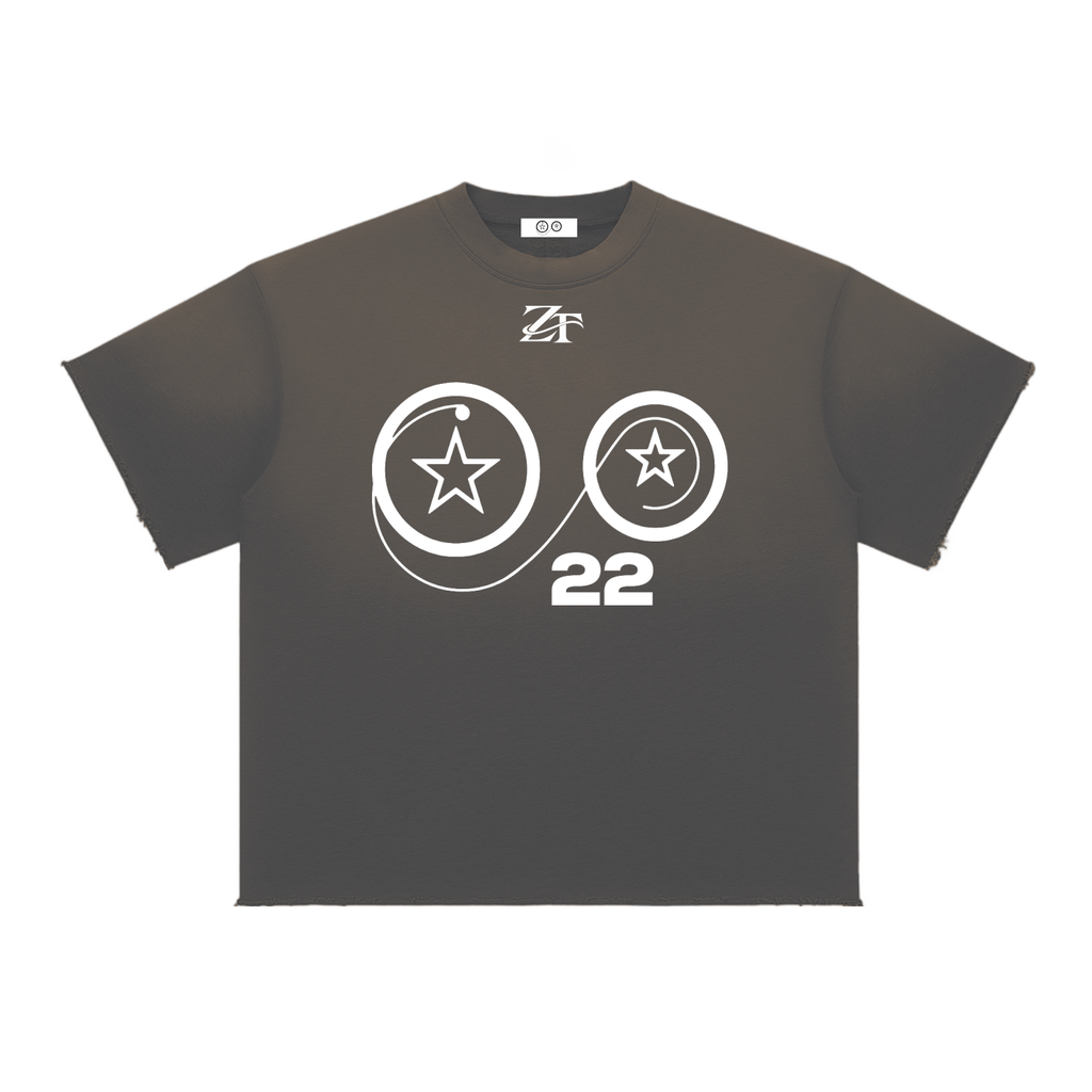 Ziftan Sun Fade Raw Edge T-Shirt