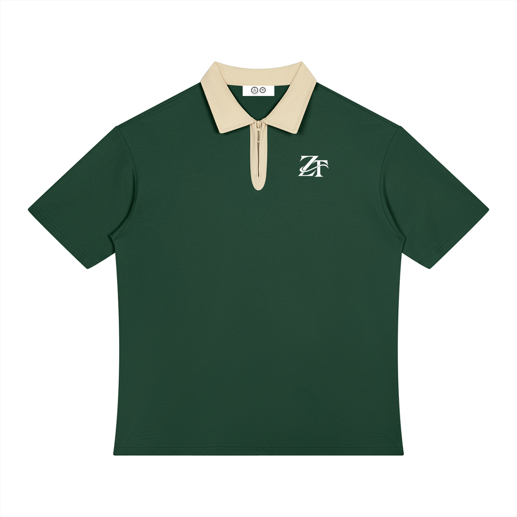 Men Color Block Quarter-Zip Ziftan Shirt
