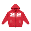 Ziftan Sunfade Two-way Zipper Boxy Fleece Hoodie