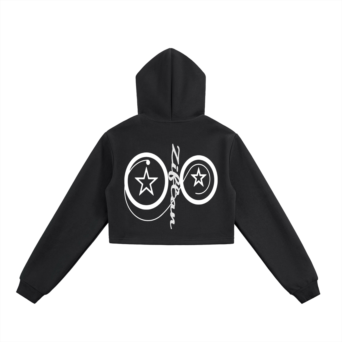 Ziftan Essential Cropped Zip-Up Hoodie