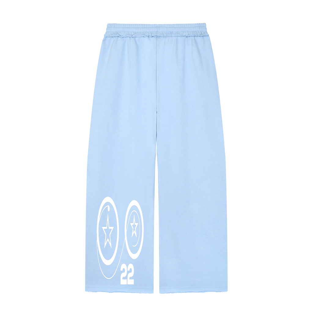 Ziftan Women’s Wide Leg Raw Edge Sweatpants