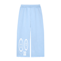 Ziftan Women’s Wide Leg Raw Edge Sweatpants