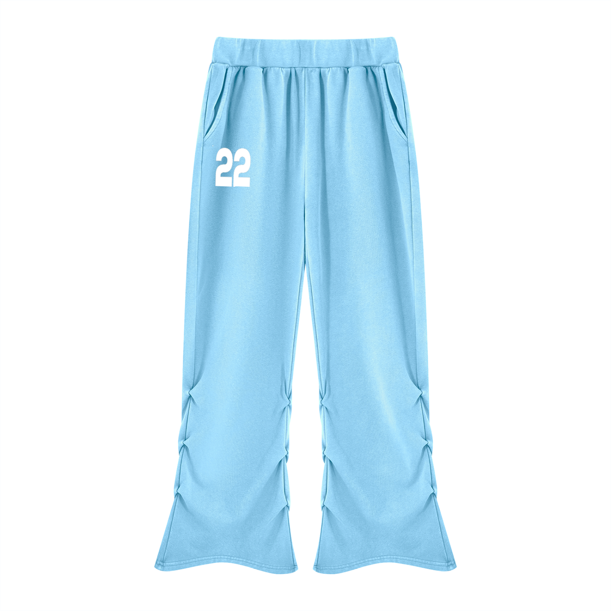 Ziftan Women’s Vintage Wash Ruched Sweatpants