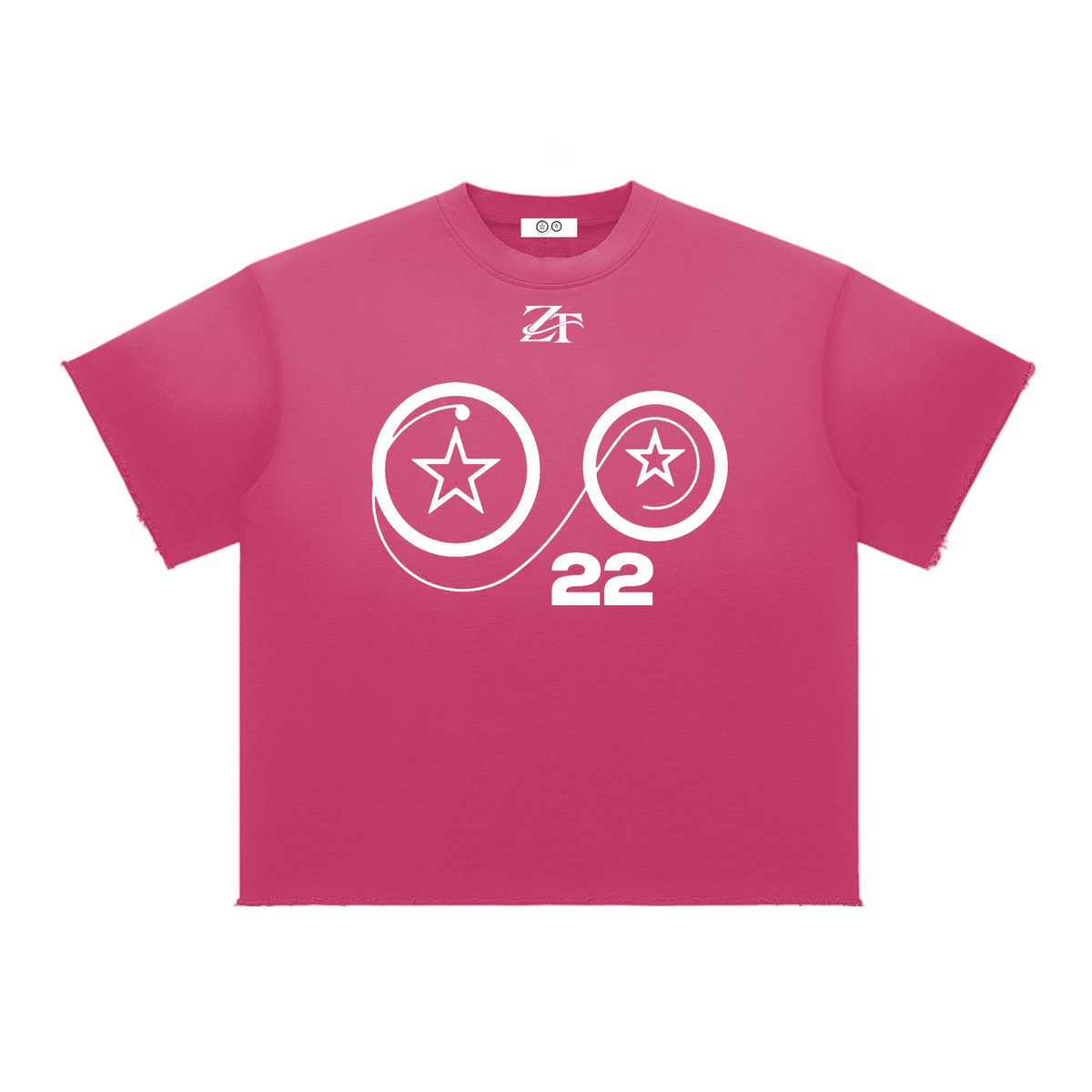 Ziftan Sun Fade Raw Edge T-Shirt