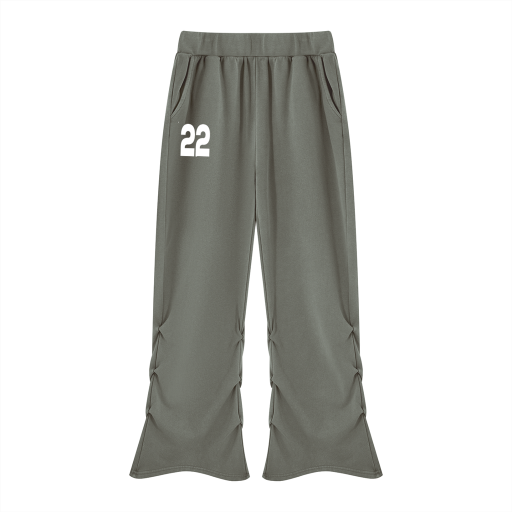 Ziftan Women’s Vintage Wash Ruched Sweatpants