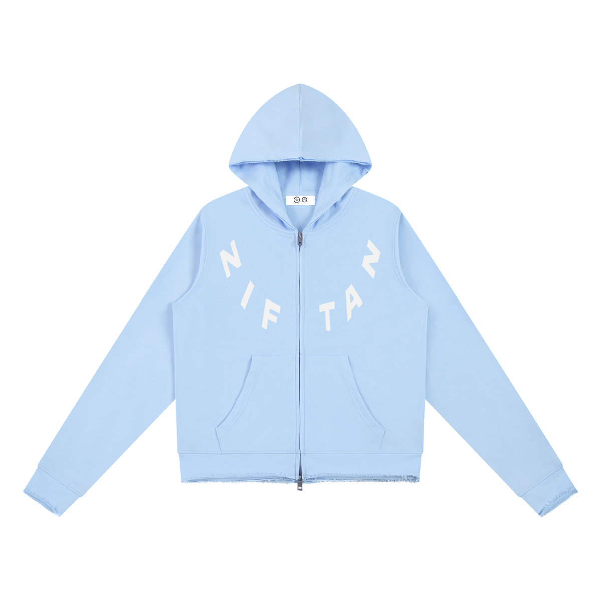 Ziftan Women’s Raw Edge Full Zip Hoodie