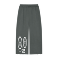 Ziftan Women’s Wide Leg Raw Edge Sweatpants
