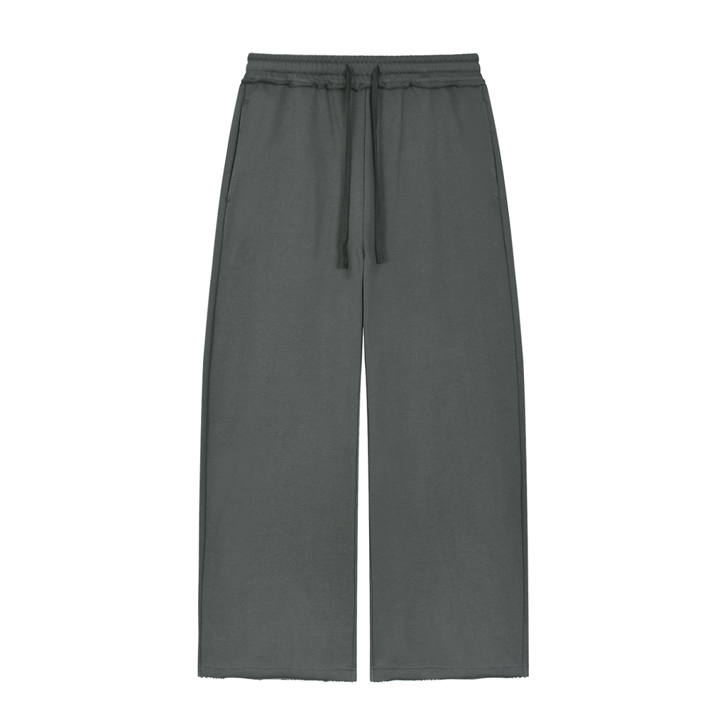 Ziftan Women’s Wide Leg Raw Edge Sweatpants