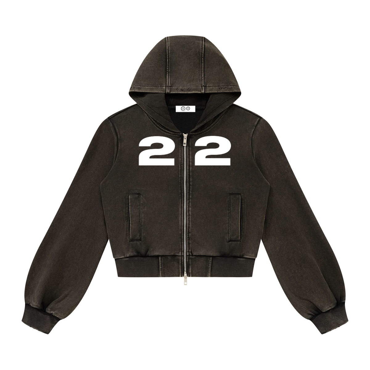 Ziftan Women’s Vintage Wash Full Zip Hoodie