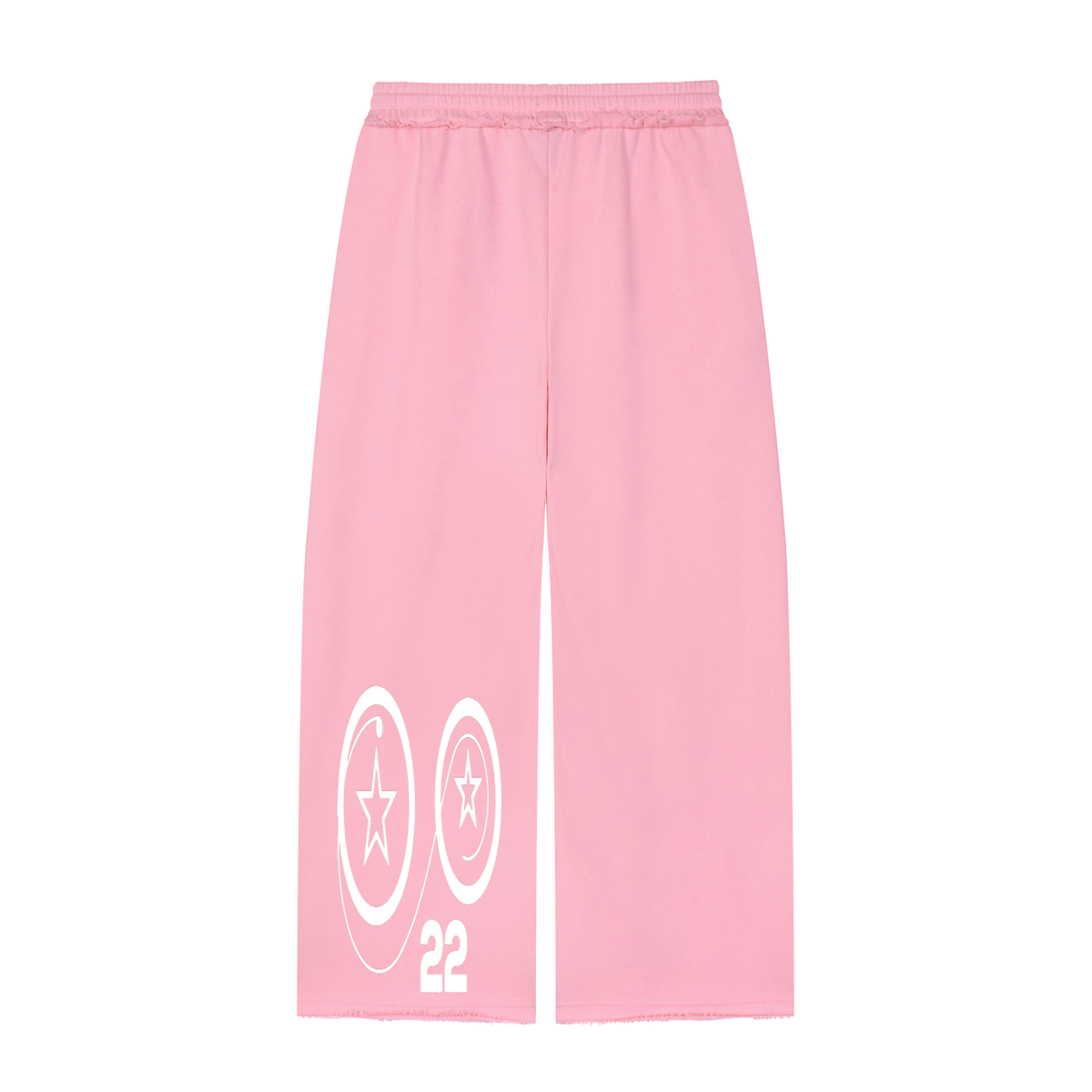 Ziftan Women’s Wide Leg Raw Edge Sweatpants