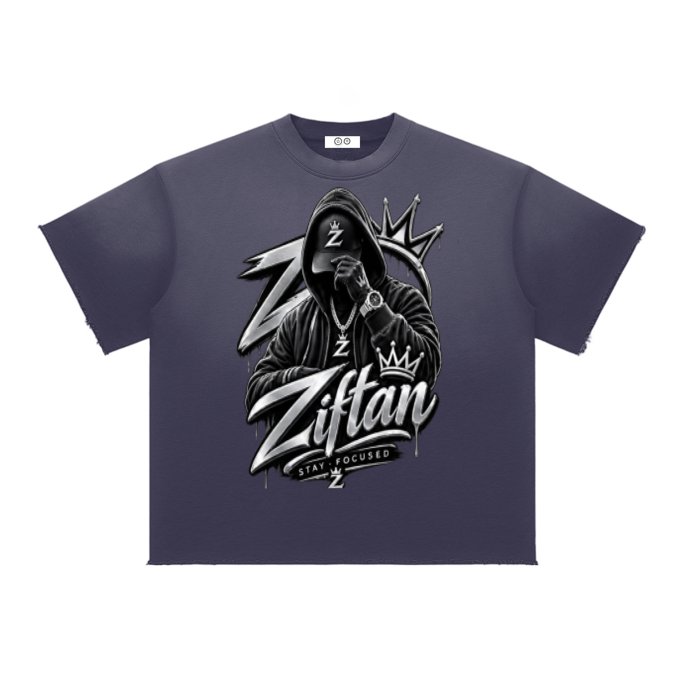 Sun Fade Raw Edge T-Shirt