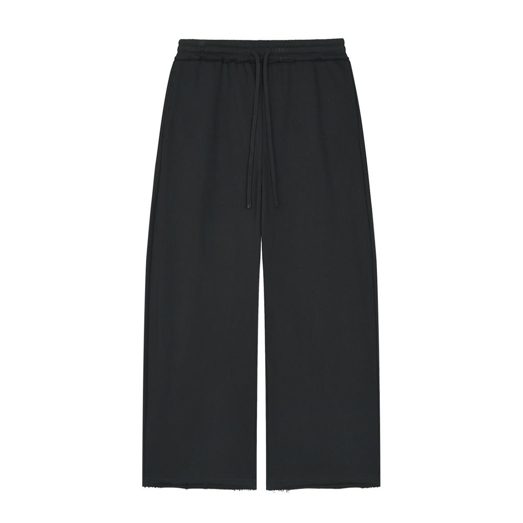 Ziftan Women’s Wide Leg Raw Edge Sweatpants