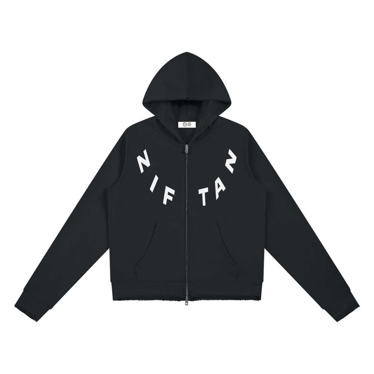 Ziftan Women’s Raw Edge Full Zip Hoodie