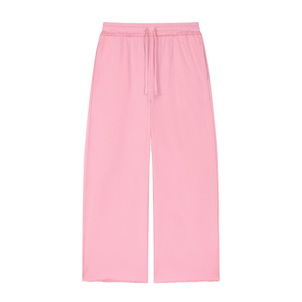 Ziftan Women’s Wide Leg Raw Edge Sweatpants
