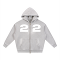 Ziftan Sunfade Two-way Zipper Boxy Fleece Hoodie