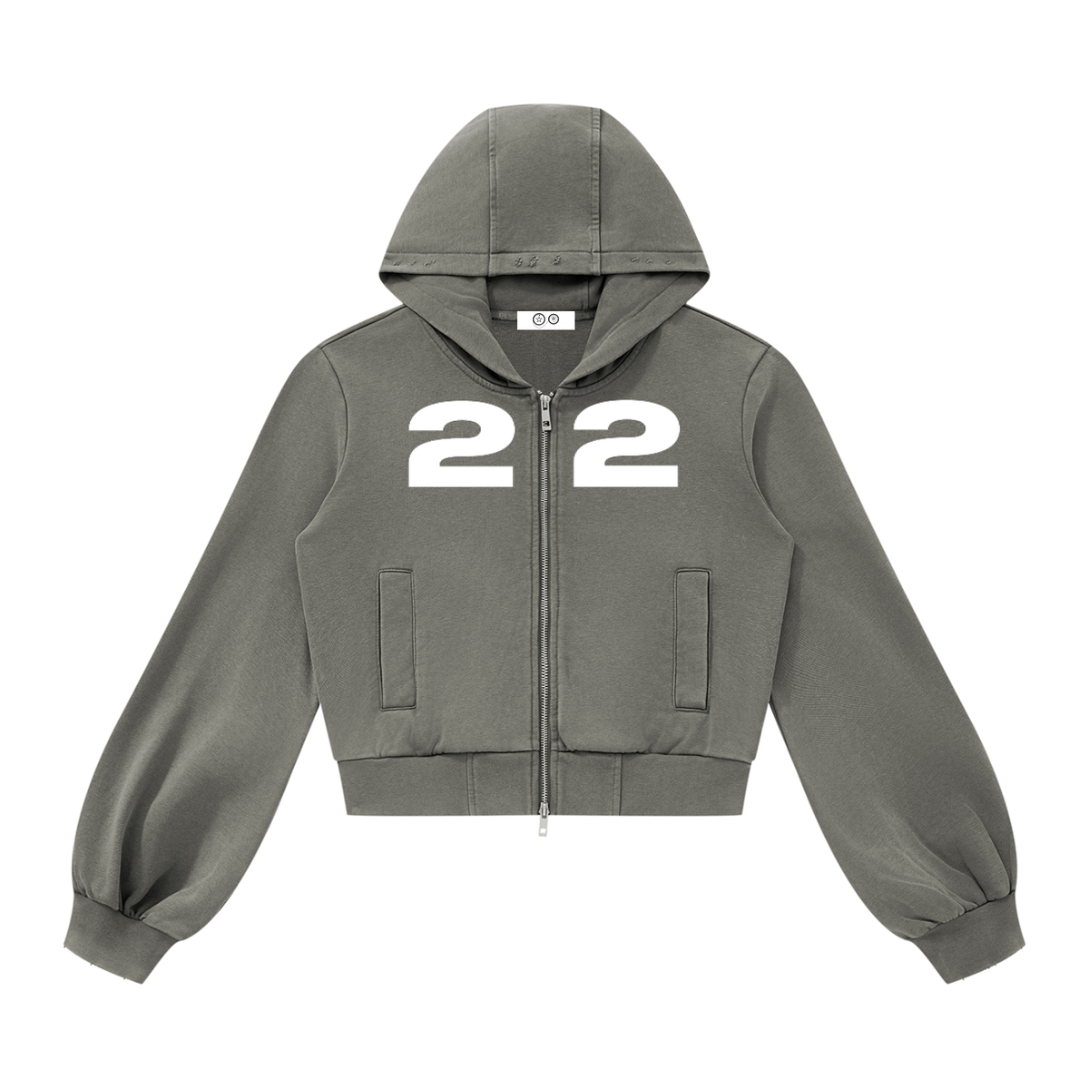 Ziftan Women’s Vintage Wash Full Zip Hoodie