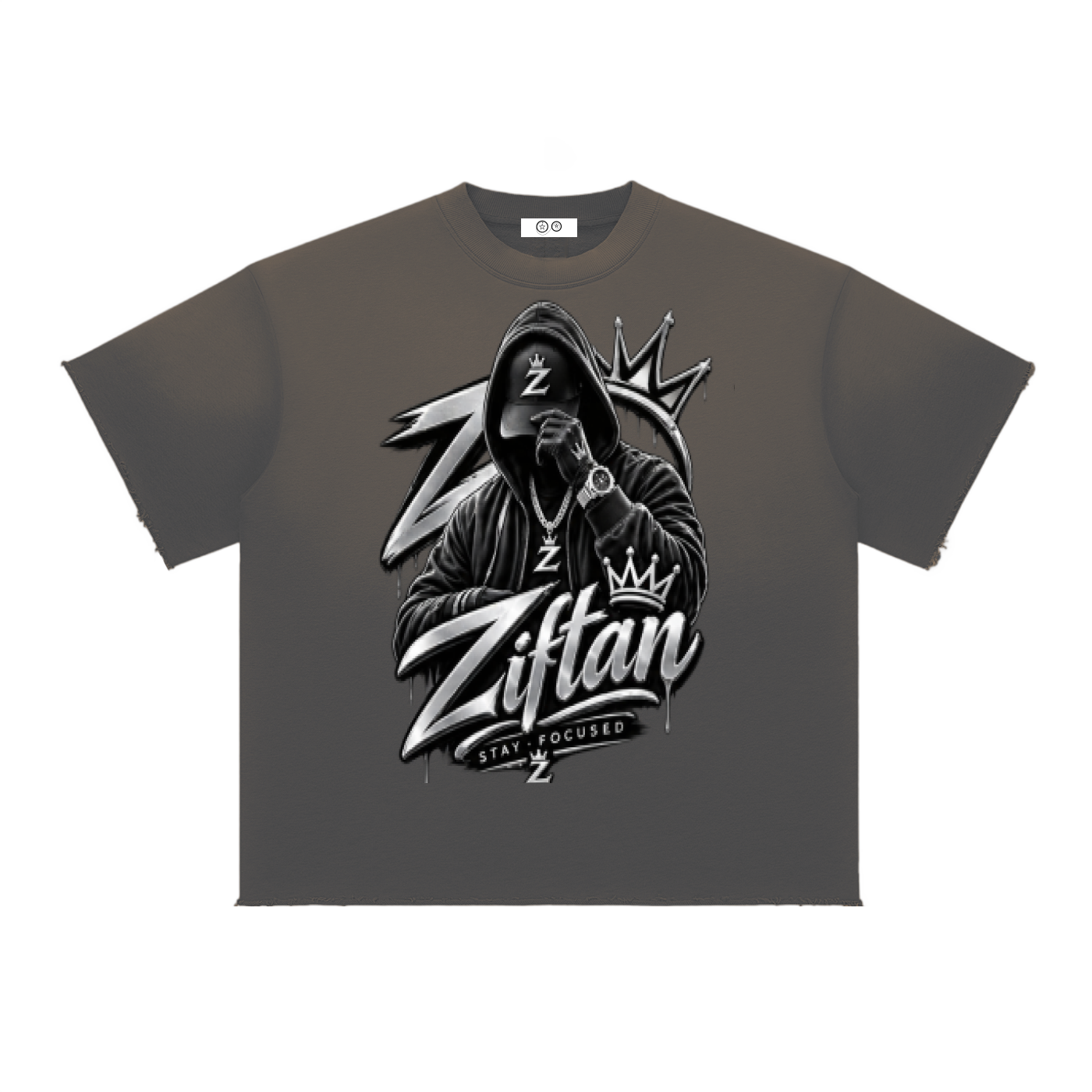 Sun Fade Raw Edge T-Shirt