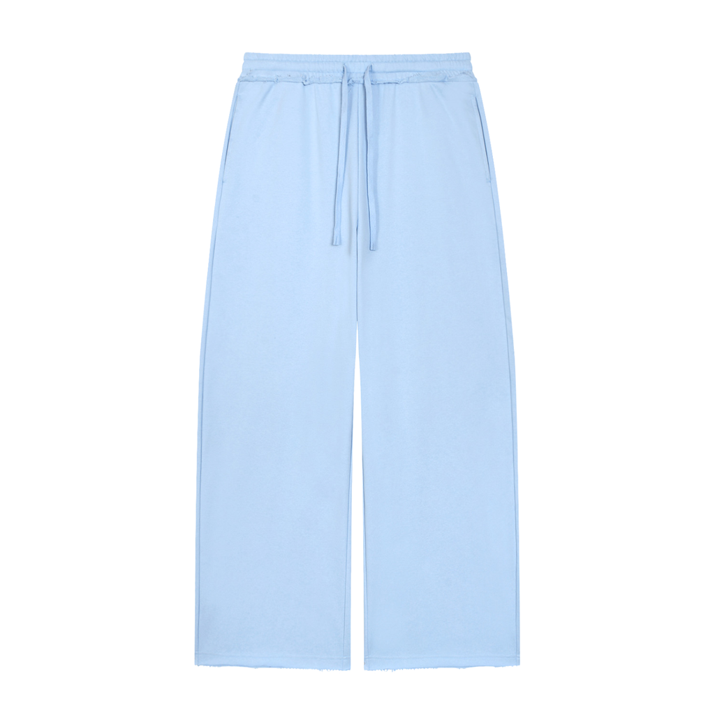Ziftan Women’s Wide Leg Raw Edge Sweatpants