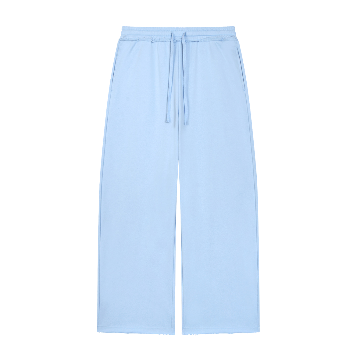 Ziftan Women’s Wide Leg Raw Edge Sweatpants