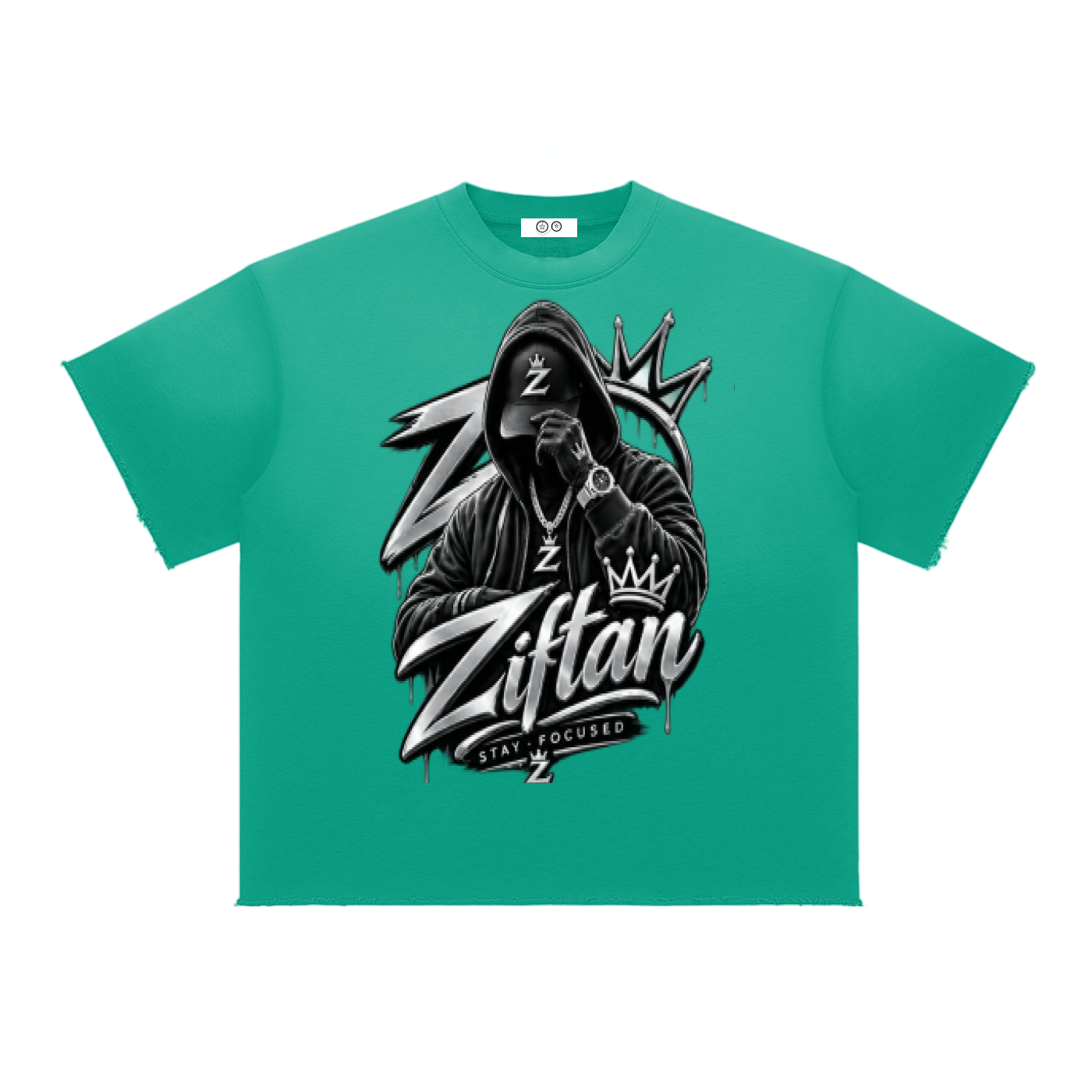 Sun Fade Raw Edge T-Shirt