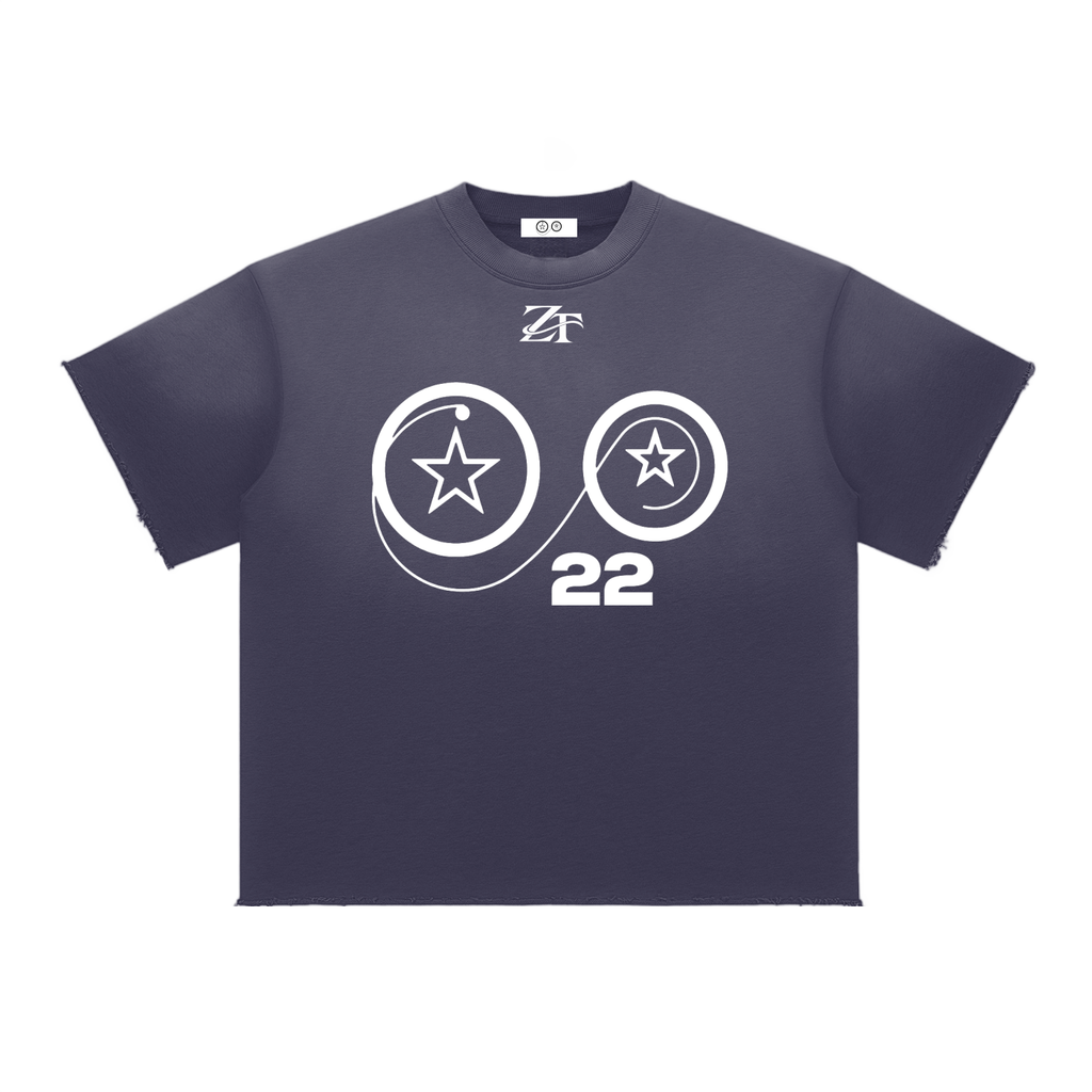 Ziftan Sun Fade Raw Edge T-Shirt