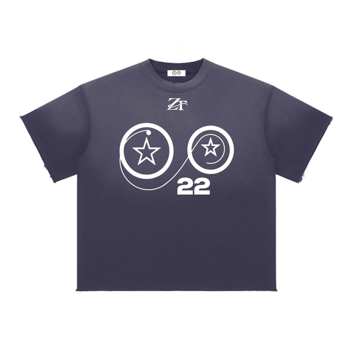 Ziftan Sun Fade Raw Edge T-Shirt