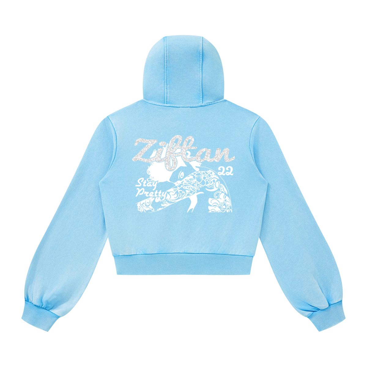Ziftan Women’s Vintage Wash Full Zip Hoodie