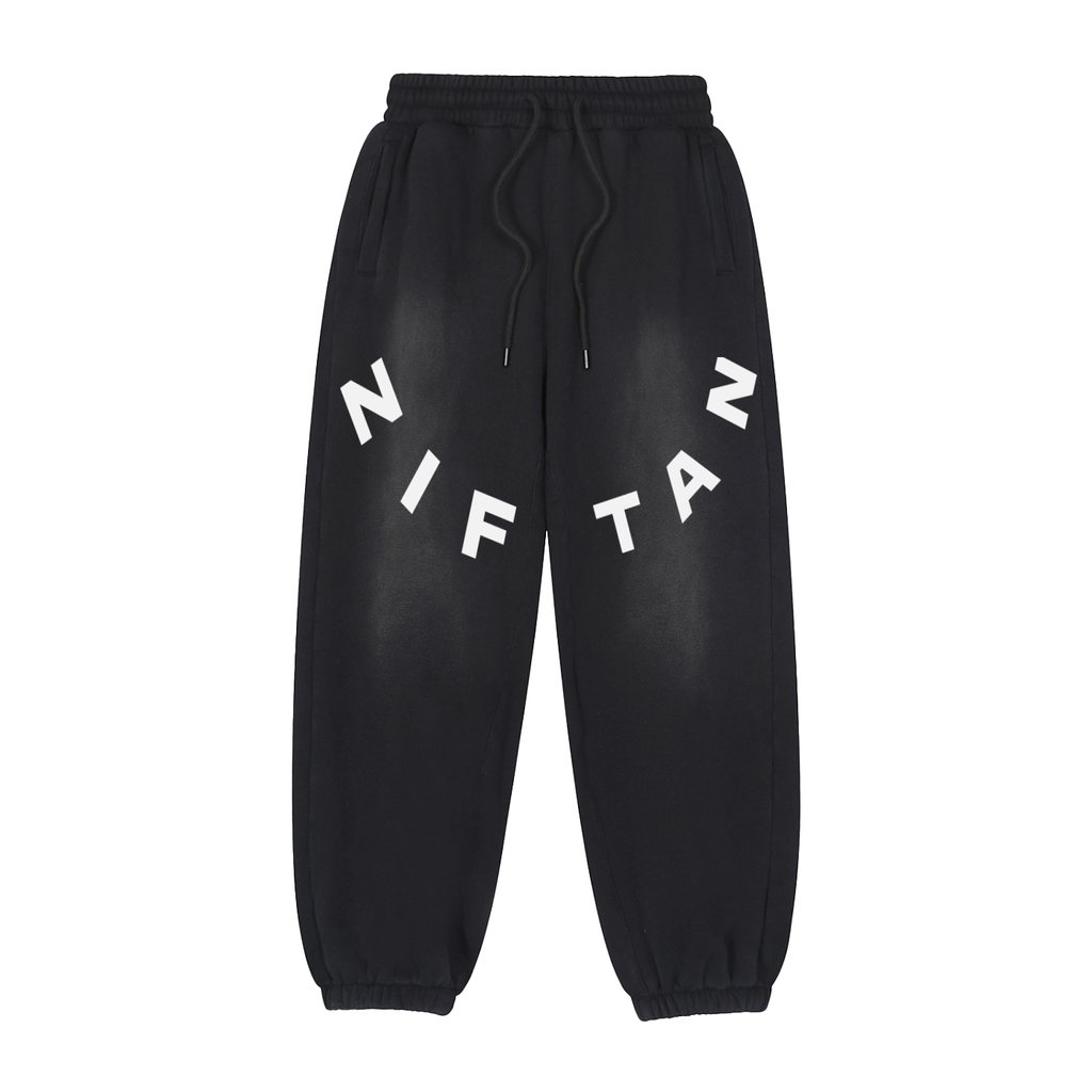 Ziftan Vintage Washed Fleece Jogger Sweatpants