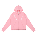 Ziftan Women’s Raw Edge Full Zip Hoodie