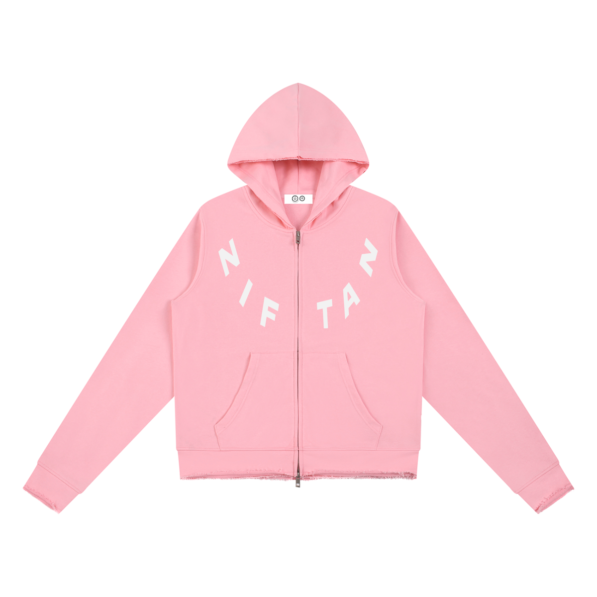 Ziftan Women’s Raw Edge Full Zip Hoodie