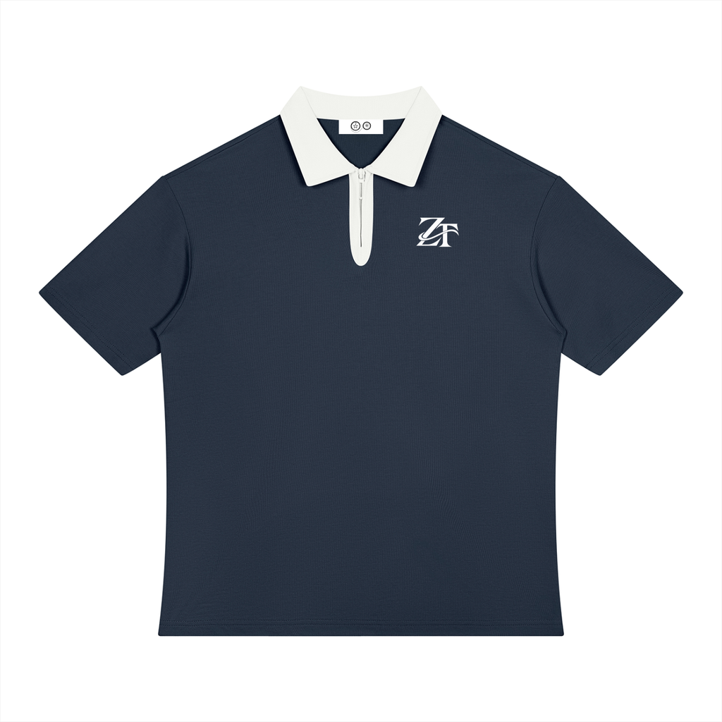 Men Color Block Quarter-Zip Ziftan Shirt