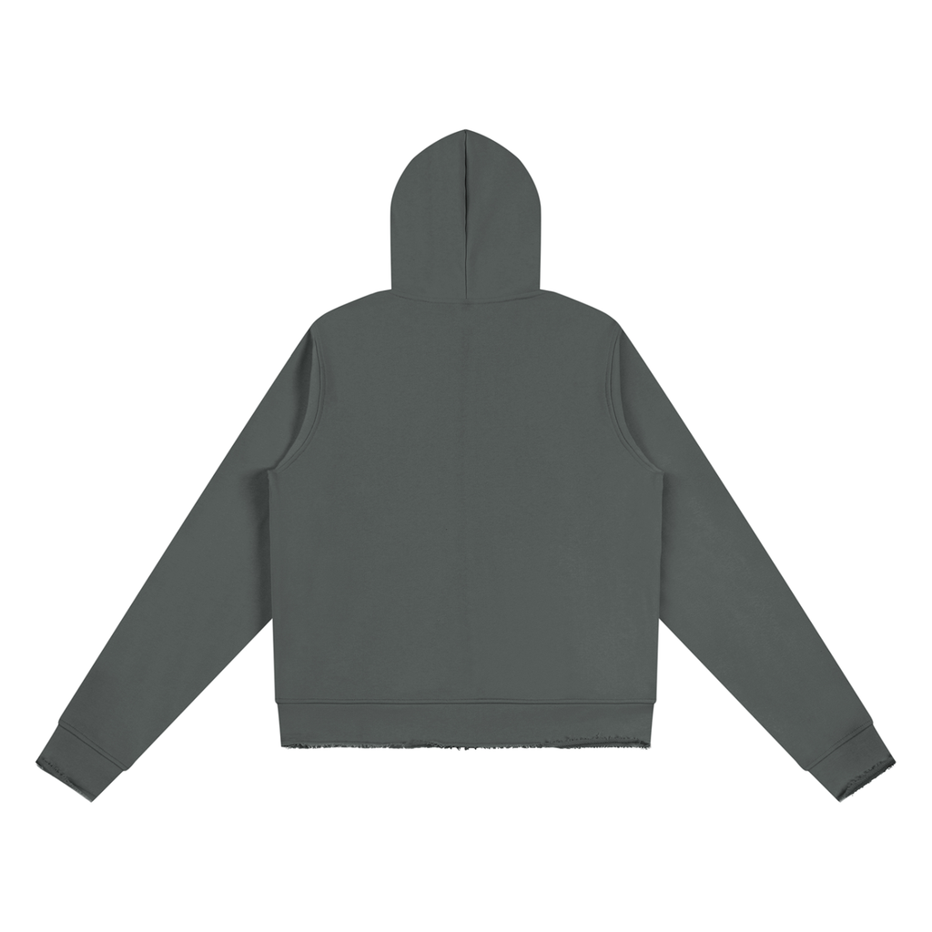 Ziftan Women’s Raw Edge Full Zip Hoodie