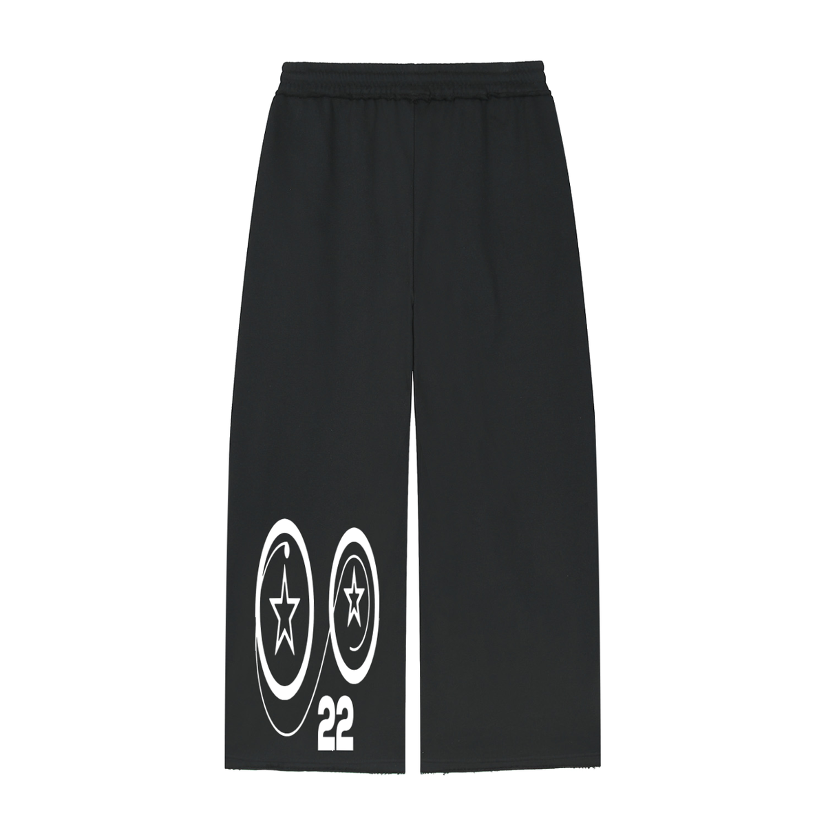 Ziftan Women’s Wide Leg Raw Edge Sweatpants